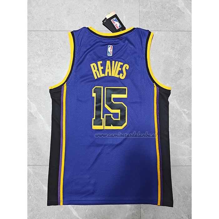 Camiseta Los Angeles Lakers Austin Reaves NO 15 Statement 2022-23 Violeta